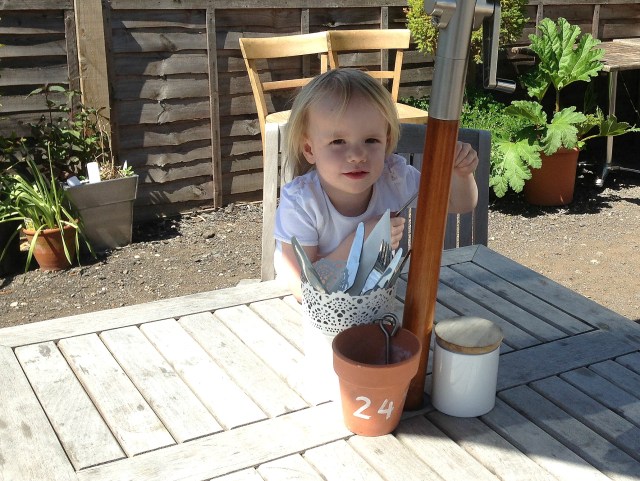 I had lunch at the garden centre with the loveliest companion. 