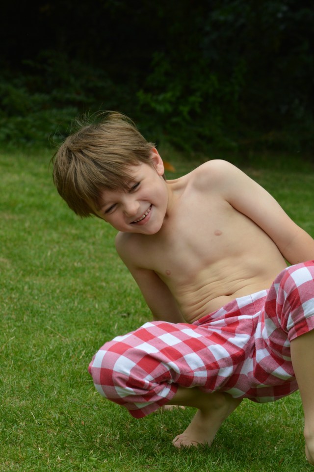 Staying in PJs until lunch time is one of the perks of being on summer holiday