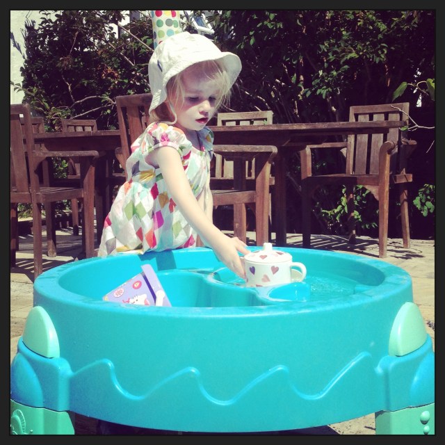 Cooling down with some water play