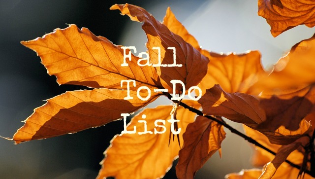 Fall To-Do List