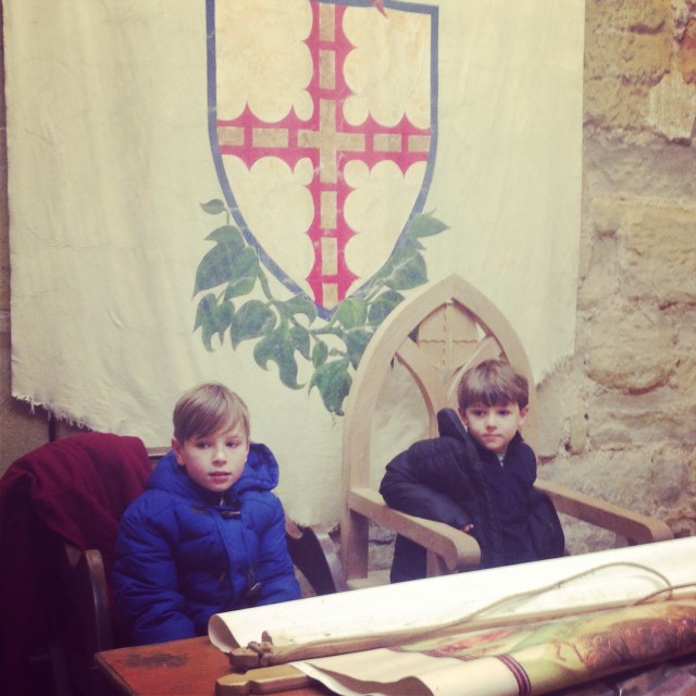 Listening to a talk about the history of the castle